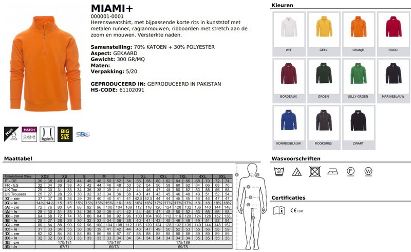 Sweater Payper heren Miami+